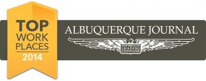 Albuquerque Journal Top Work Places 2014 Winner