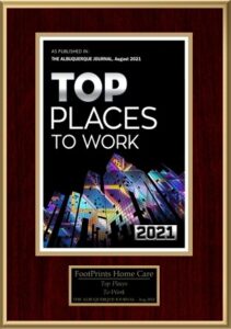Top Places To Work 2021 - FootPrints Home Care