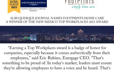 FootPrints Home Care Honored with Top Workplaces 2023 Award
